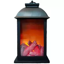 Декоративный светодиодный светильник-фонарь Artstyle TL-957B "Фонарь" (с эффектом пламени камина) черный