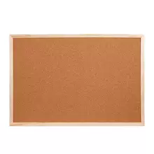 Доска пробковая OfficeSpace 60*90 см. деревянная рамка