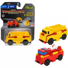 Машина игрушечная 1toy "Transcar Double: Грузовик – Пожарная машина" 8 см. блистер