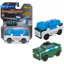 Машина игрушечная 1toy "Transcar Double: Автоцистерна – Внедорожник" 8 см. блистер
