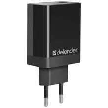 Зарядное устройство сетевое Defender UPA-101 (быстрая зарядка) QC 3.0, 18W, черный