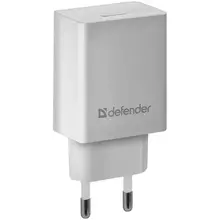 Зарядное устройство сетевое Defender EPA-10 1*USB 2.1А output пакет белый