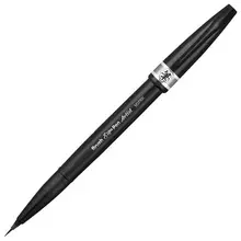 Ручка-кисть PENTEL (Япония) "Brush Sign Pen Artist" линия письма 05-5 мм. серая