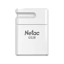 Флеш-диск 16 GB NETAC U116 USB 2.0 белый NT03U116N-016G-20WH