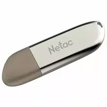 Флеш-диск 64 GB NETAC U352 USB 2.0 металлический корпус серебристый NT03U352N-064G-20PN