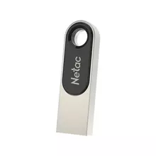 Флеш-диск 64 GB NETAC U278 USB 2.0 металлический корпус серебристый/черный NT03U278N-064G-20PN