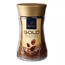 Кофе растворимый TCHIBO "Gold selection" сублимированный 190 г. стеклянная банка