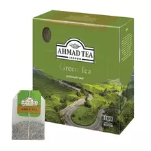Чай AHMAD (Ахмад) "Green Tea" зеленый 100 пакетиков по 2 г.