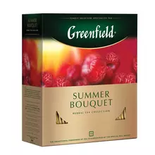 Чай GREENFIELD (Гринфилд) "Summer Bouquet" ("Летний букет") травяной 100 пакетиков в конвертах по 2 г. 0878-09