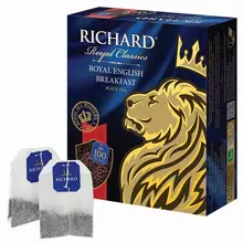 Чай RICHARD (Ричард) "Royal English Breakfast" черный 100 пакетиков по 2 г. 100270