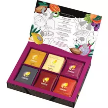 Чай CURTIS (Кёртис) "Dessert Tea Collection" набор 30 пакетиков ассорти (6 вкусов по 5 пакетиков) 585 г. 100933