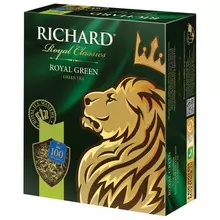 Чай RICHARD (Ричард) "Royal Green" зеленый 100 пакетиков по 2 г. 610150