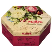 Чай MAITRE de The (Мэтр) "Цветы" ассорти 12 вкусов 60 пакетиков в конвертах 120 г. баж 082