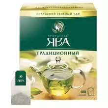 Чай ПРИНЦЕССА ЯВА зеленый 100 пакетиков с ярлычками по 2 г. 0880-18