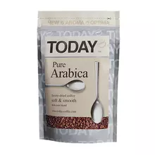 Кофе растворимый TODAY "Pure AraBica" сублимированный 150 г. 100% арабика мягкая упаковка 9962