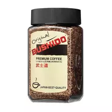 Кофе растворимый BUSHIDO "Original" сублимированный 100 г. 100% арабика стеклянная банка 1004