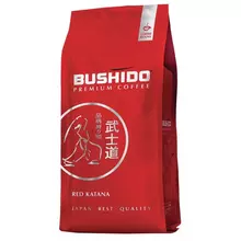 Кофе в зернах BUSHIDO "Red Katana" натуральный 1000 г. 100% арабика вакуумная упаковка BU10004007