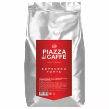 Кофе в зернах PIAZZA DEL CAFFE "Espresso Forte" натуральный 1000 г. вакуумная упаковка 1097-06