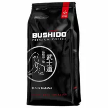 Кофе в зернах BUSHIDO "Black Katana" натуральный 1000 г. 100% арабика вакуумная упаковка BU10004008
