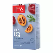 Чай TESS (Тесс) "Get IQ" черный с кардамоном розмарином и гибискусом 20 пакетиков по 15 г. 1671-12