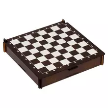 Игра настольная-конструктор Три Совы "Шахматы шашки" ХДФ 21*21 см