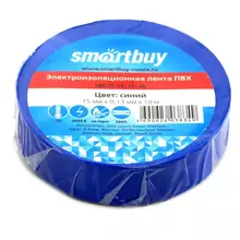 Изолента Smartbuy 15 мм.*10 м. 130 мкм. синяя инд. упаковка