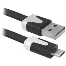 Кабель Defender USB08-03P USB2.0 (A) - microUSB (B) 1 м. черный