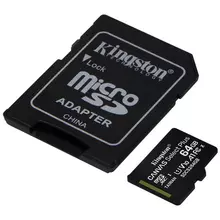 Карта памяти Kingston MicroSDXC 64GB UHS-I U1 Canvas Select Plus Class 10 скорость чтения 100 мб/сек