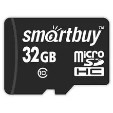 Карта памяти SmartBuy MicroSDHC 32GB UHS-1, Class 10, скорость чтения 30 мб/сек