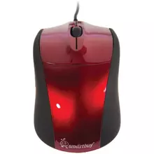 Мышь Smartbuy 325 USB красный 2btn+Roll