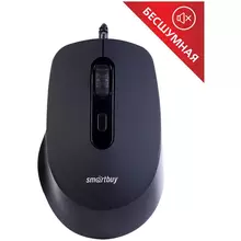 Мышь Smartbuy ONE 265-K беззвучная черный 4btn+Roll
