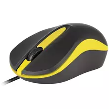 Мышь Smartbuy ONE 329 USB черный желтый 2btn+Roll