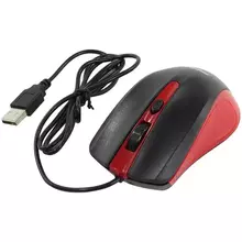 Мышь Smartbuy ONE 352, USB, красный, черный, 3btn+Roll