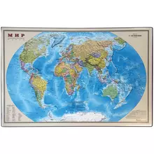 Настольное покрытие OfficeSpace "Карта мира" 38*59 см