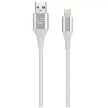 Кабель Smartbuy Gear USB2.0 (AM) - 8pin Lightning(M) для Apple в резиновой оплетке 2A output 1 м. белый