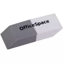 Ластик OfficeSpace скошенный комбинированный термопластичная резина 41*14*8 мм.