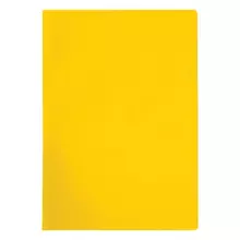 Папка-уголок OfficeSpace А4 100 мкм. пластик прозрачная желтая
