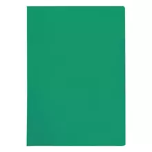 Папка-уголок OfficeSpace А4, 100 мкм. пластик, прозрачная зеленая