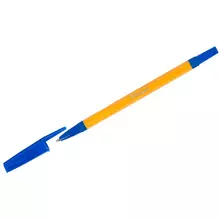 Ручка шариковая OfficeSpace "907 Orange" синяя 10 мм. желтый корпус