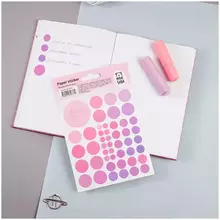 Наклейки бумажные Meshu "Beauty planner pink", 12*21 см. 47 наклеек
