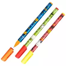Ручка шариковая BG "Cats&Pens" синяя 07 мм. пластиковая туба