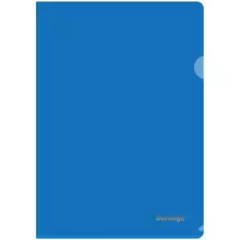 Папка-уголок Berlingo А4 180 мкм. прозрачная синяя