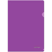 Папка-уголок Berlingo А4 180 мкм. прозрачная фиолетовая