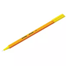Ручка капиллярная Berlingo "Rapido" желтая 04 мм. трехгранная