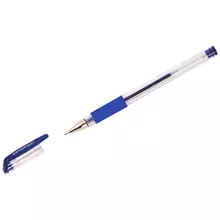 Ручка гелевая OfficeSpace синяя 05 мм. грип