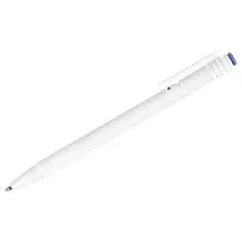 Ручка шариковая автоматическая Стамм. "500" синяя 07 мм. белый корпус