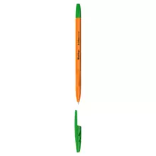 Ручка шариковая Berlingo "Tribase Orange" зеленая 07 мм.