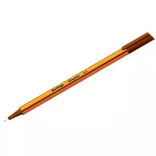 Ручка капиллярная Berlingo "Rapido" коричневая 04 мм. трехгранная