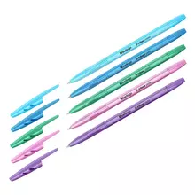 Ручка шариковая Berlingo "Tribase Pastel" синяя 07 мм.
