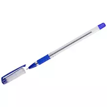 Ручка шариковая OfficeSpace "School" синяя 10 мм. грип на масляной основе